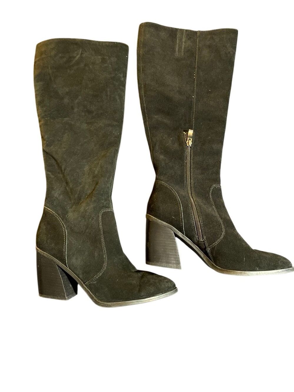 Franco Fortini Capri women’s black knee-high leather boots 8
